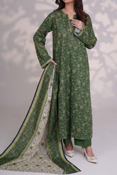 LUSH - Printed Unstitched Khaddar Suit (3 Piece) 3158